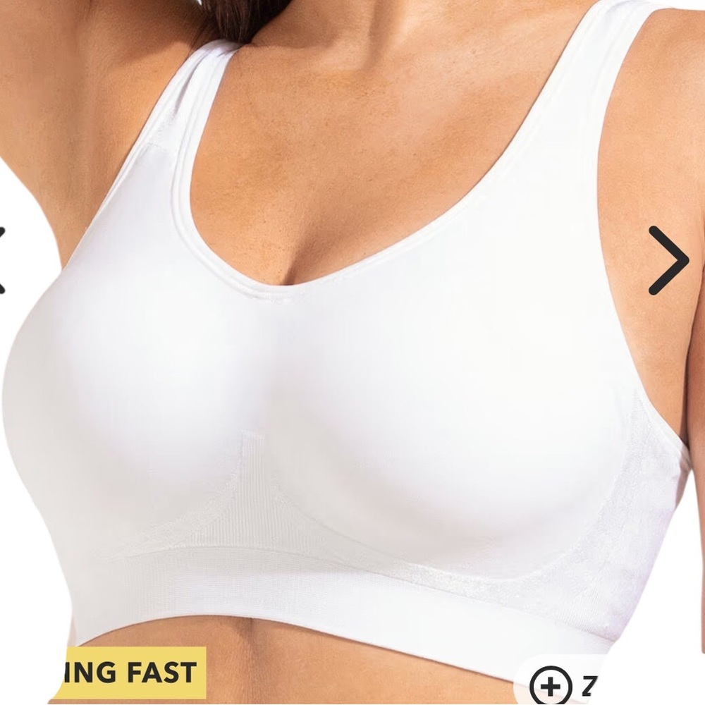 Truekind® Daily Comfort Wireless Shaper Bra White Size 3XL New with Tags